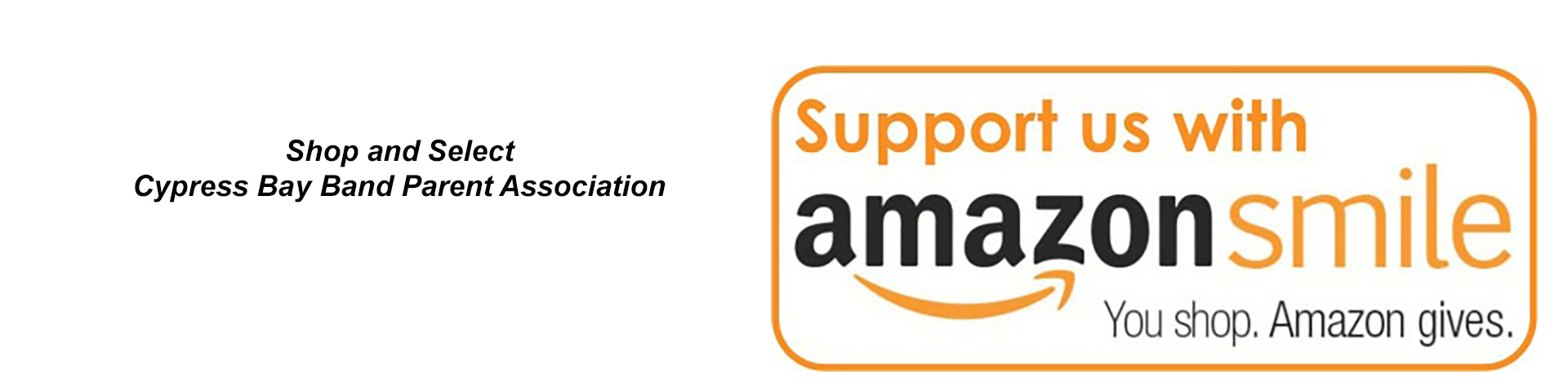 Shop with Amazon and Help our Band!
